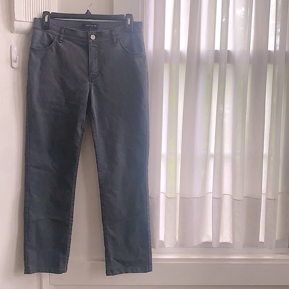 Lafayette 148 Charcoal Gray Straight Leg Jeans - Picture 7 of 11
